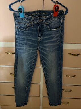 Men’s American Eagle Outfitters Faded Blue Skinny Jeans Size 28x32
